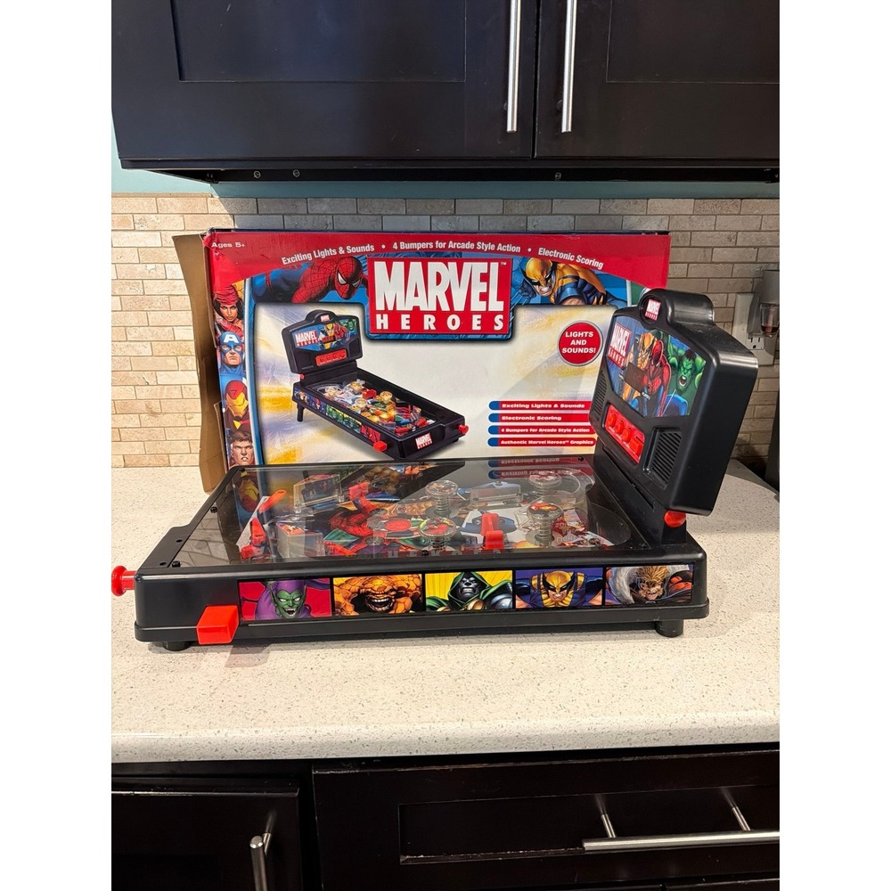 Marvel Heroes 2006‎ Tabletop Pinball Machine Working